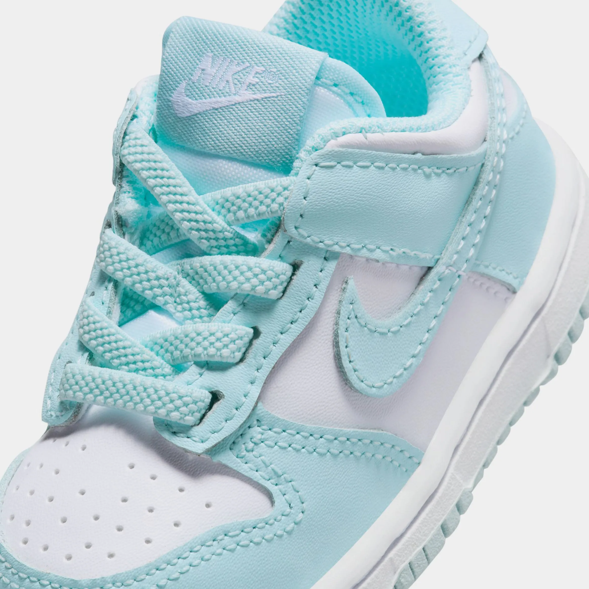 Dunk Low Infant Toddler Lifestyle Shoes (White/Glacier Blue) Dunk collection