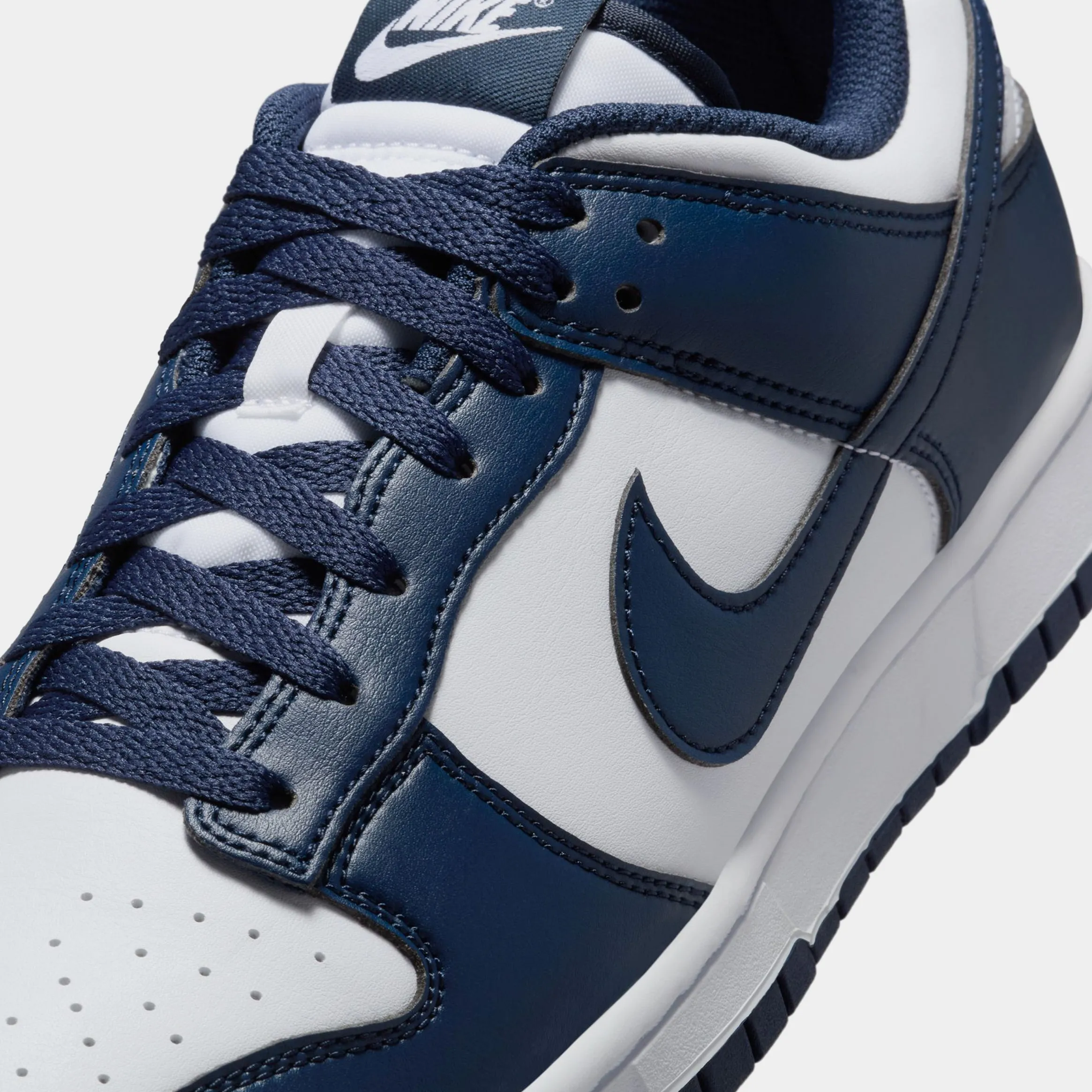 Dunk Low Mens Lifestyle Shoes (Midnight Navy/White) Dunk collection