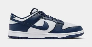 Dunk Low Mens Lifestyle Shoes (Midnight Navy/White) nike dunk classic design casual sneakers