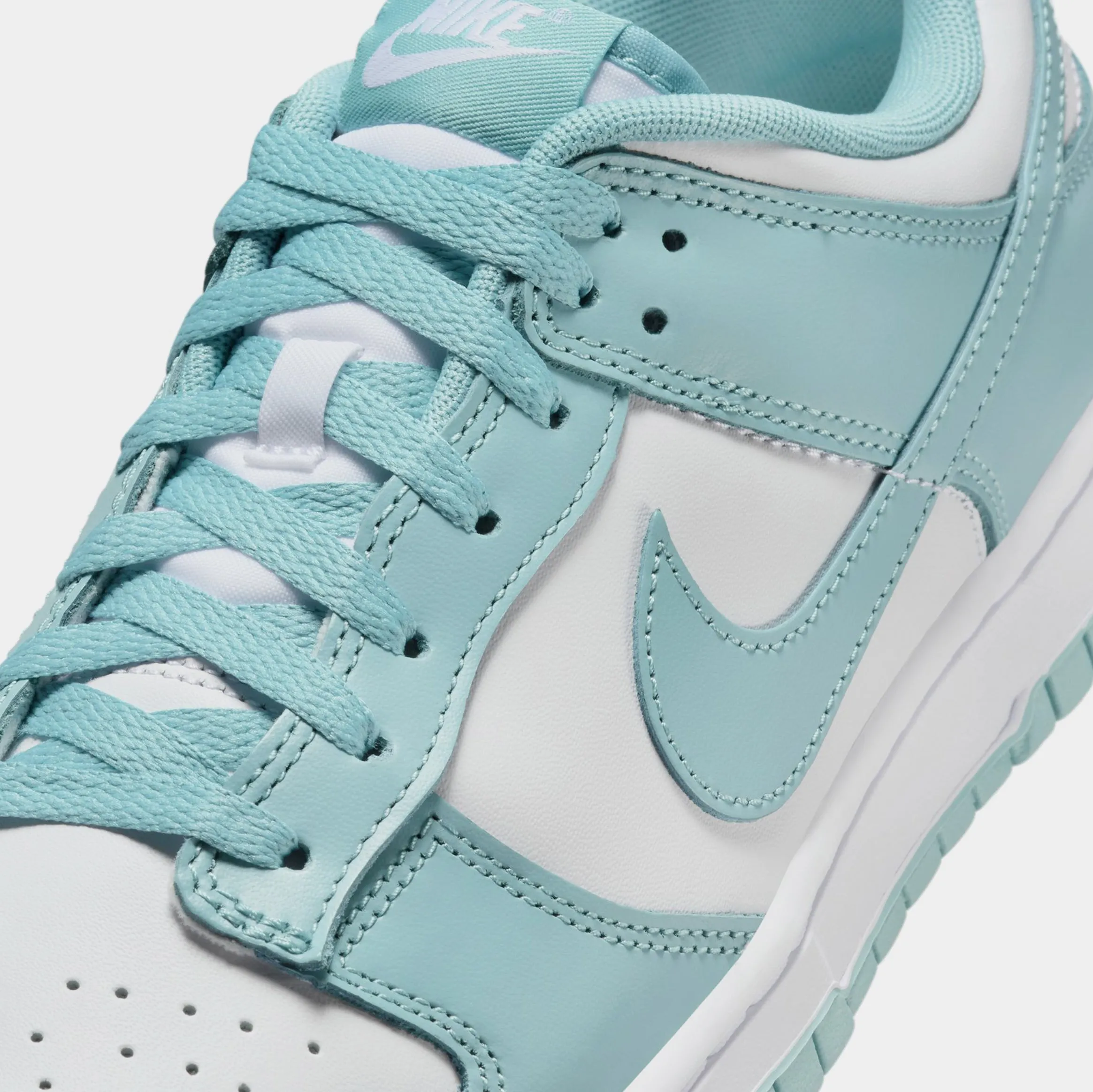 Dunk Low Mens Lifestyle Shoes (White/Denim Turquoise) Dunk collection