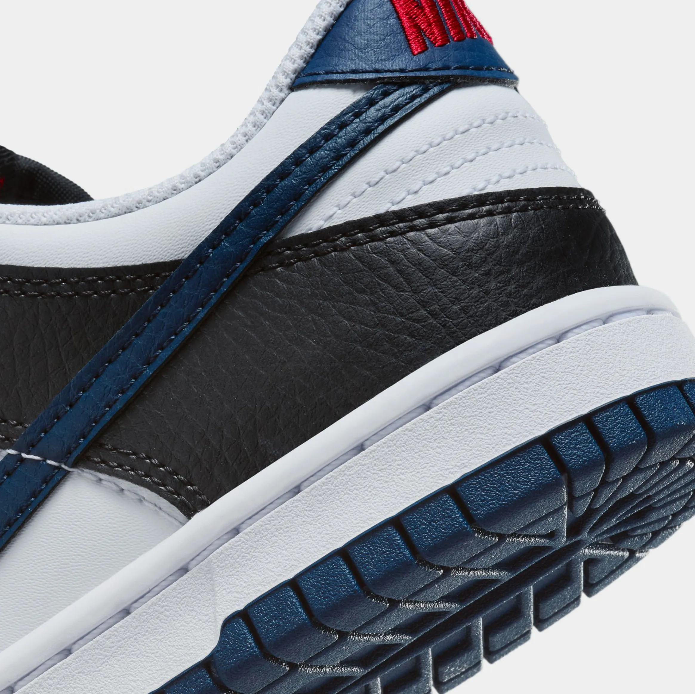 Dunk Low Midnight Navy Grade School Lifestyle Shoes (Black/Midnight Navy/White/University Red) Dunk collection