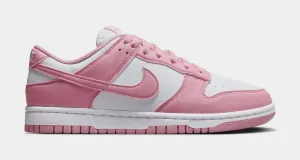 Dunk Low Next Nature Womens Lifestyle Shoes (White/Elemental Pink) nike dunk classic design casual sneakers
