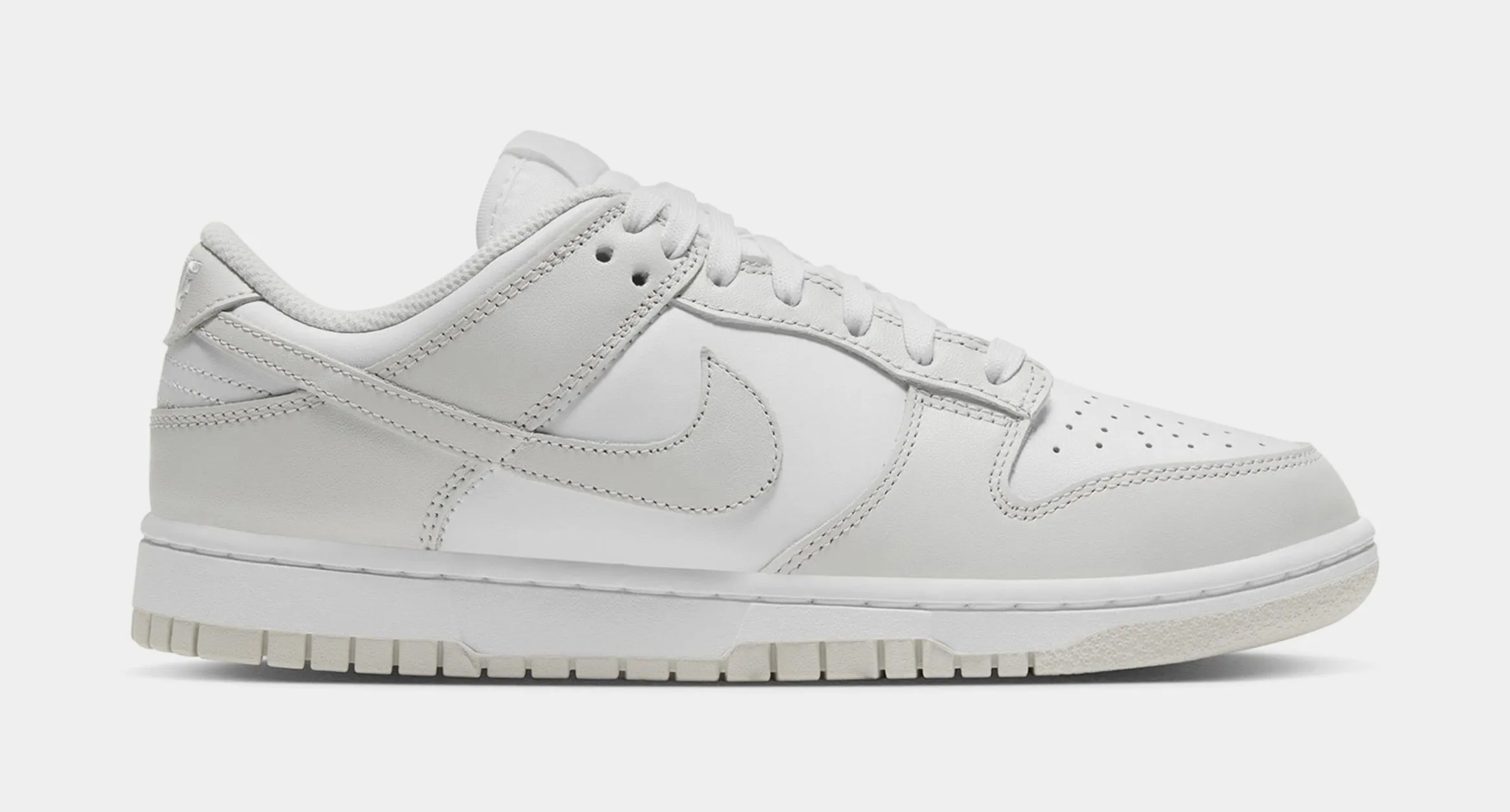 Dunk Low Photon Dust Womens Lifestyle Shoes (White/Grey) nike dunk classic design casual sneakers