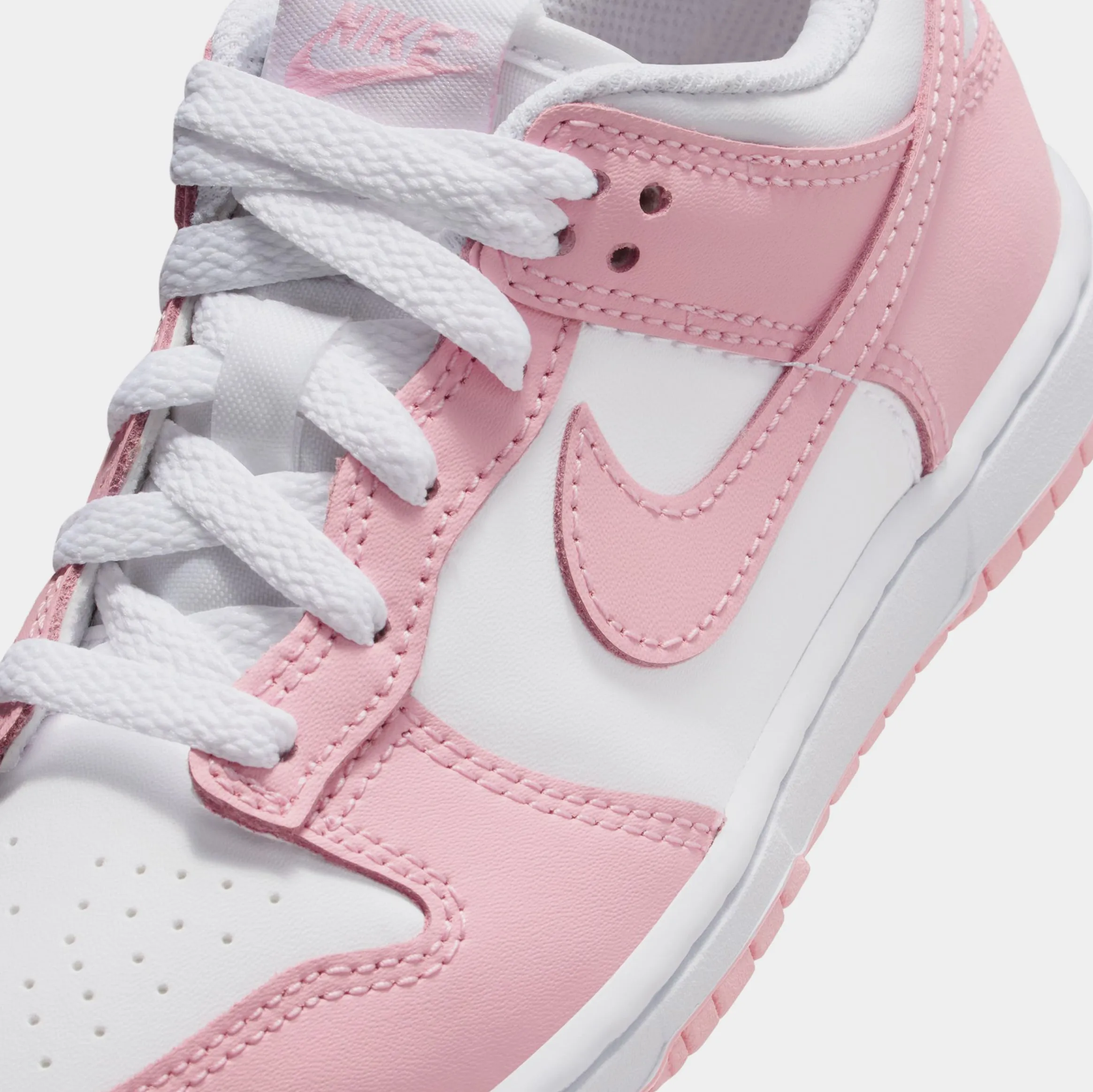 Dunk Low Preschool Lifestyle Shoes (Laser Fuchsia/White/Laser Fuchsia) Dunk collection