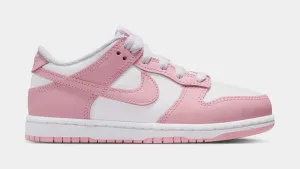 Dunk Low Preschool Lifestyle Shoes (Laser Fuchsia/White/Laser Fuchsia) nike dunk classic design casual sneakers