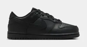 Dunk Low Preschool Lifestyle Shoes (Triple Black) nike dunk classic design casual sneakers