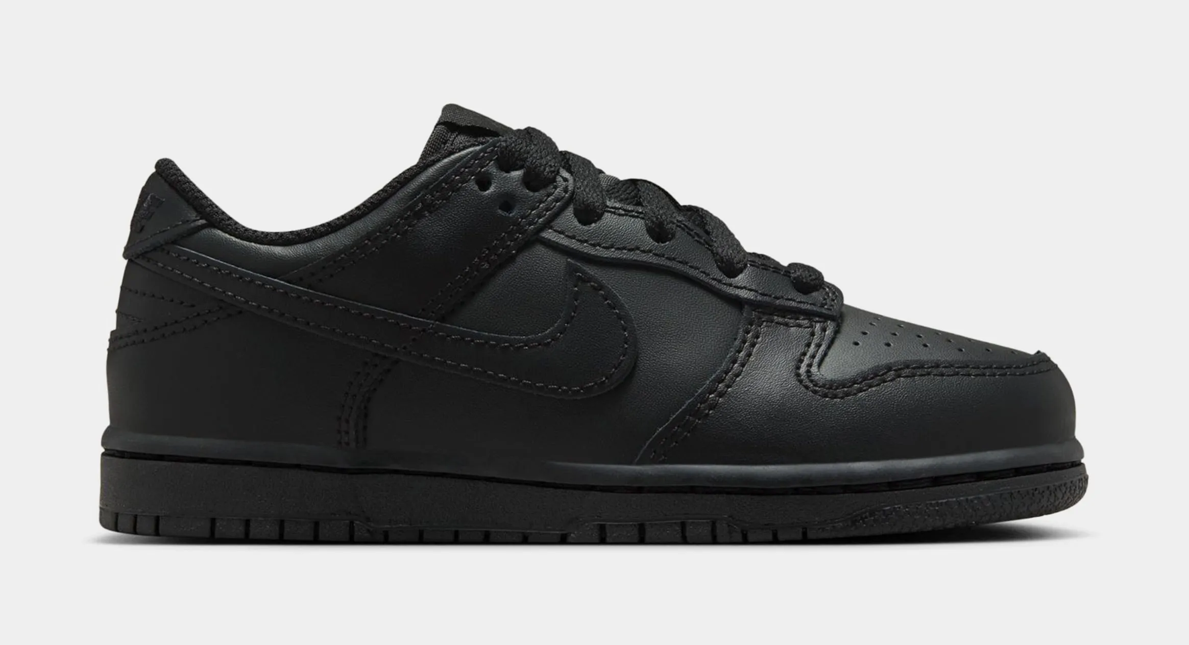 Dunk Low Preschool Lifestyle Shoes (Triple Black) nike dunk classic design casual sneakers