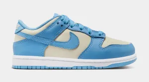 Dunk Low Preschool Lifestyle Shoes (White/Blue) nike dunk classic design casual sneakers
