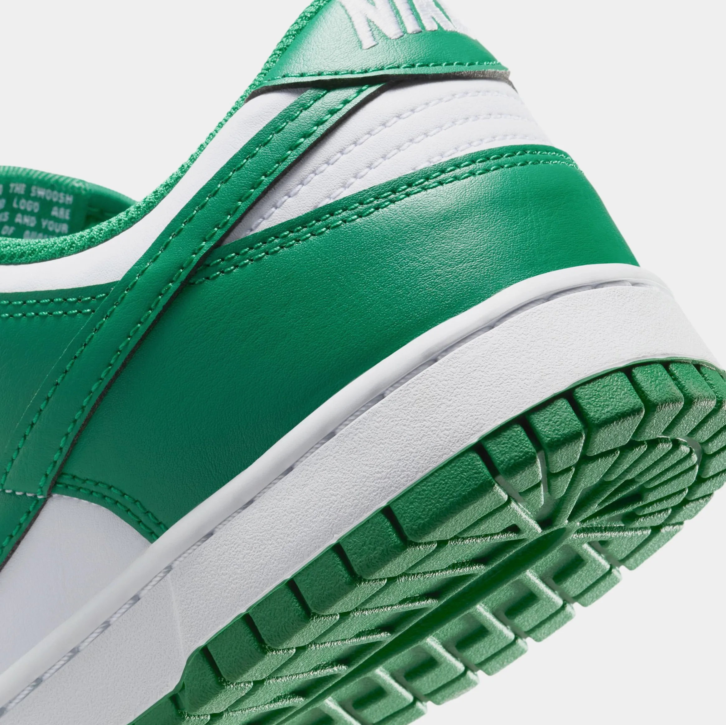 Dunk Low Retro Mens Basketball Shoes (White/Malachite) Dunk collection