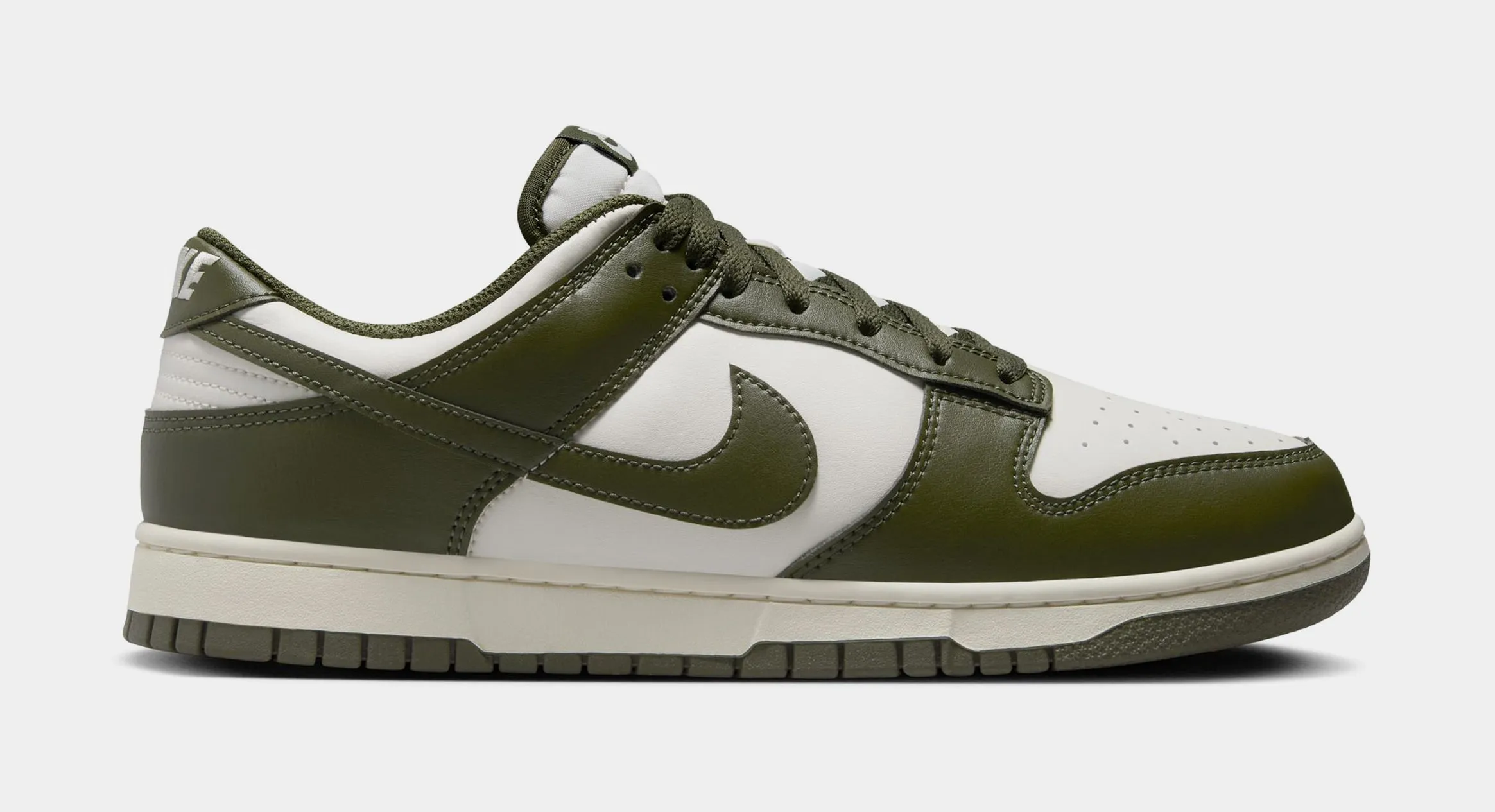 Dunk Low Retro Mens Lifestyle Shoes (Pale Ivory/Cargo Khaki) nike dunk classic design casual sneakers