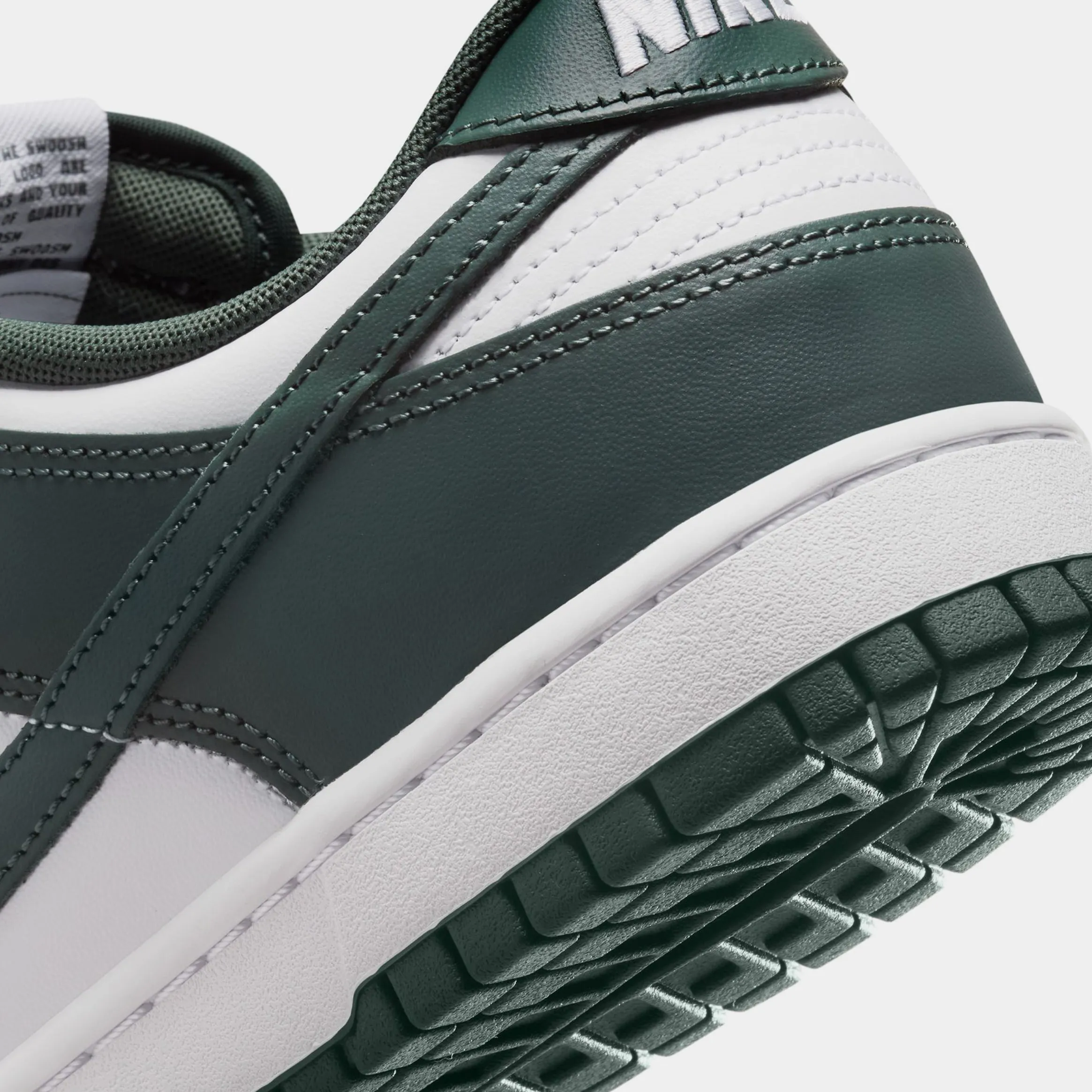 Dunk Low Retro Mens Lifestyle Shoes (White/Vintage Green/White) Dunk collection