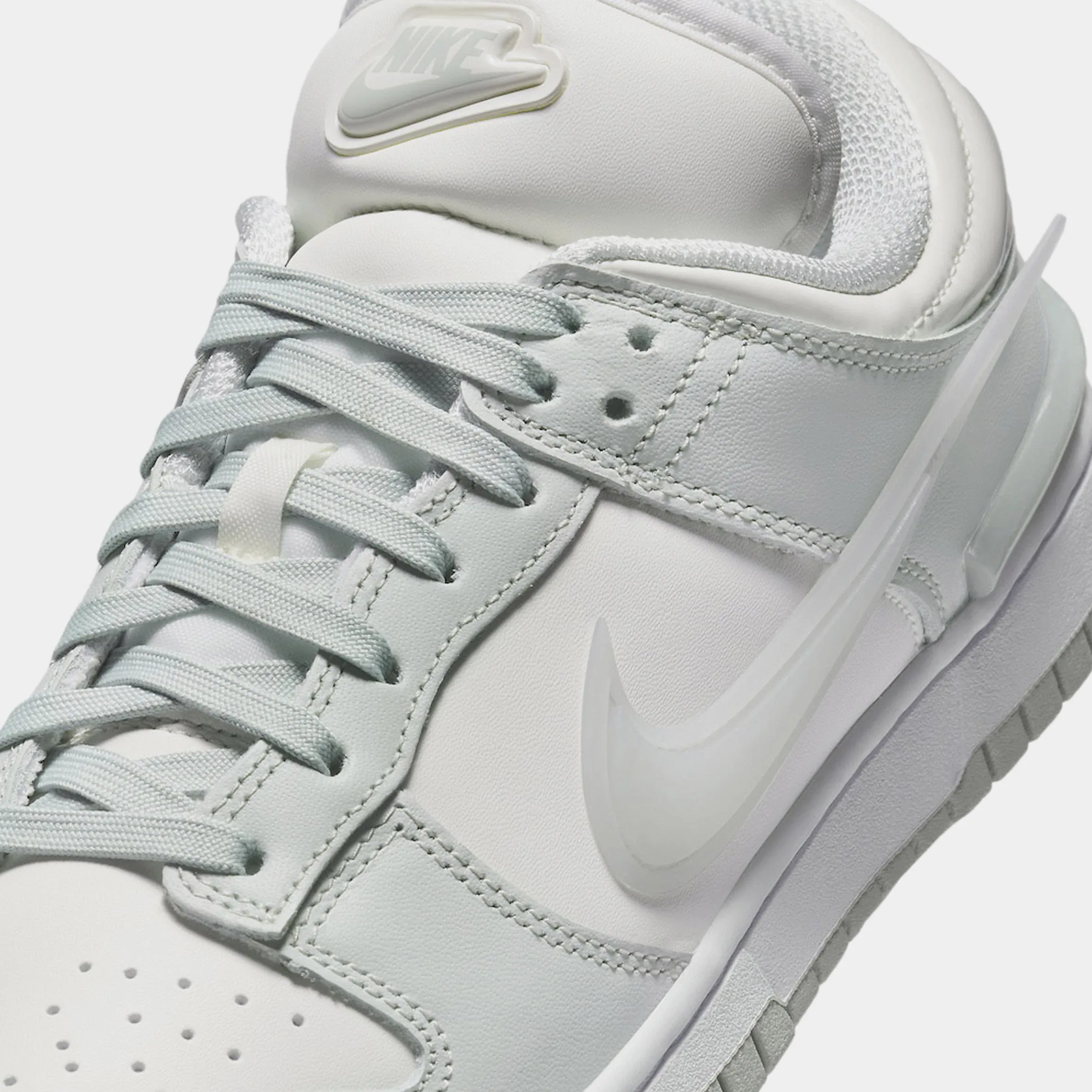 Dunk Low Twist Womens Lifestyle Shoes (Light Silver/Sail/White) Dunk collection