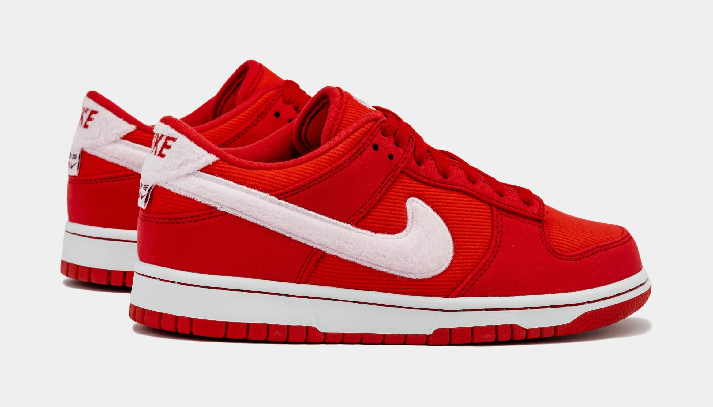 Dunk Low Valentines Day Grade School Lifestyle Shoes (Fire Red/Light Crimson/White/Pink Foam) Dunk collection