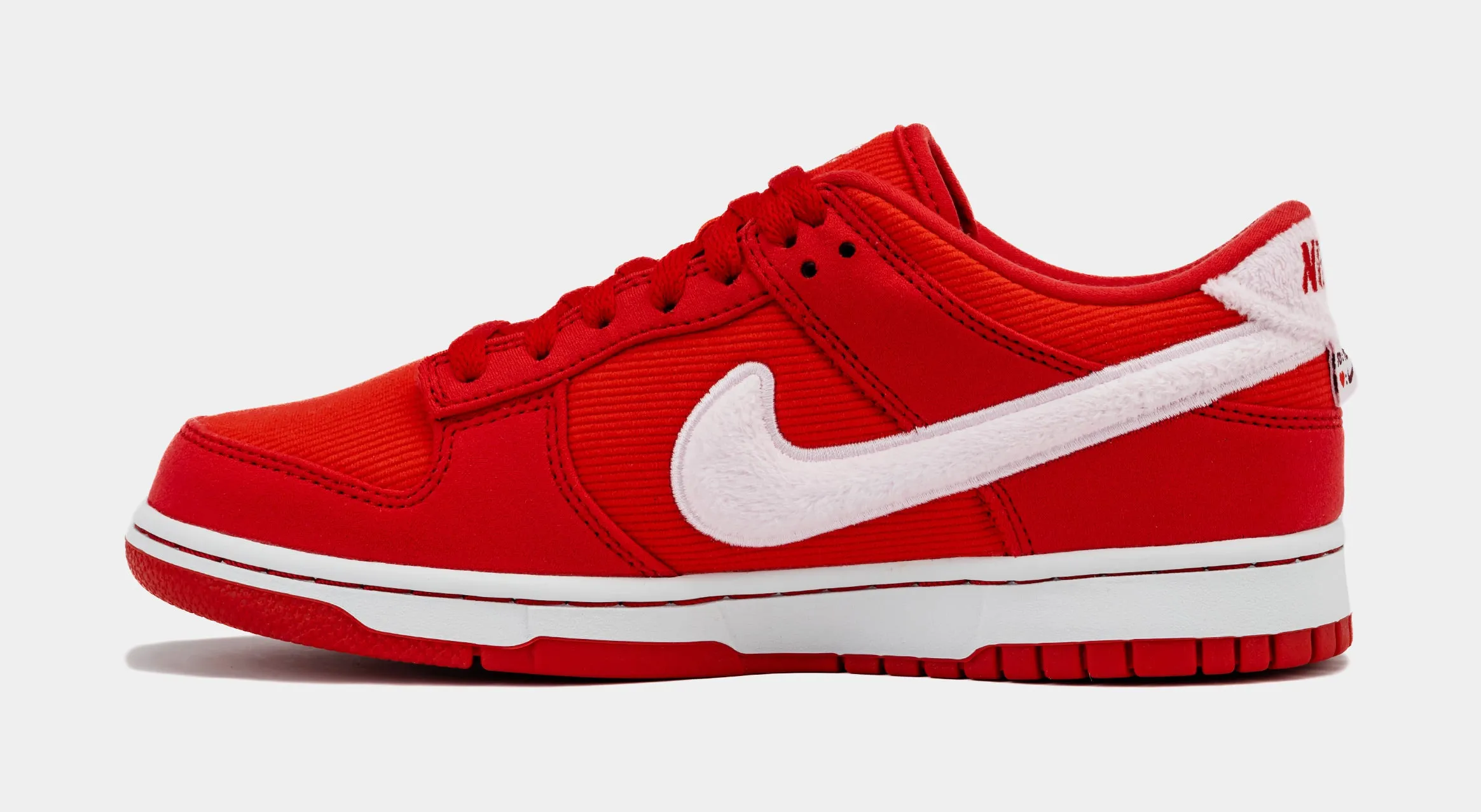 Dunk Low Valentines Day Grade School Lifestyle Shoes (Fire Red/Light Crimson/White/Pink Foam) Dunk collection