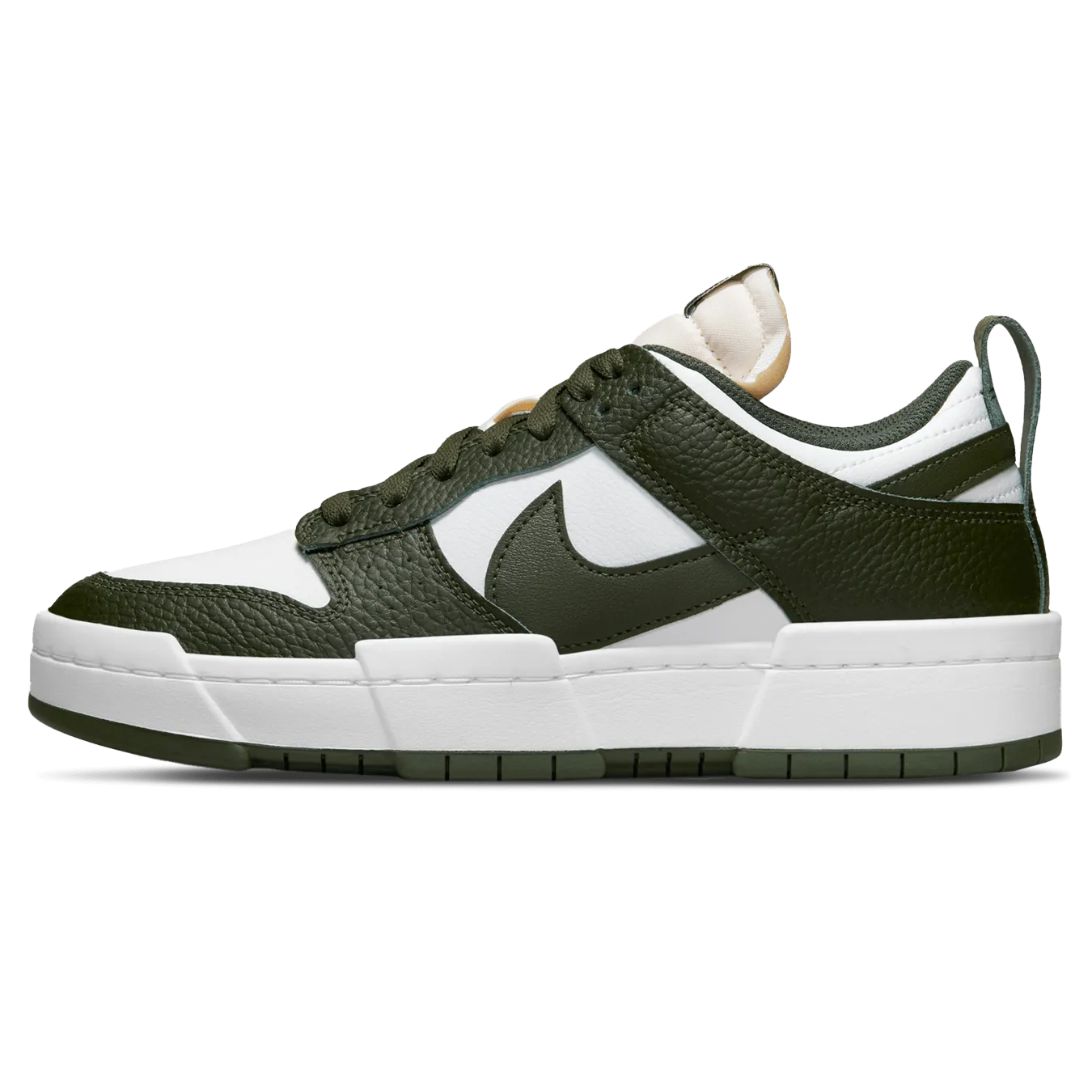 Dunk Low Wmns Disrupt 'Dark Green' Nike Dunk casual shoes with iconic low-top shape