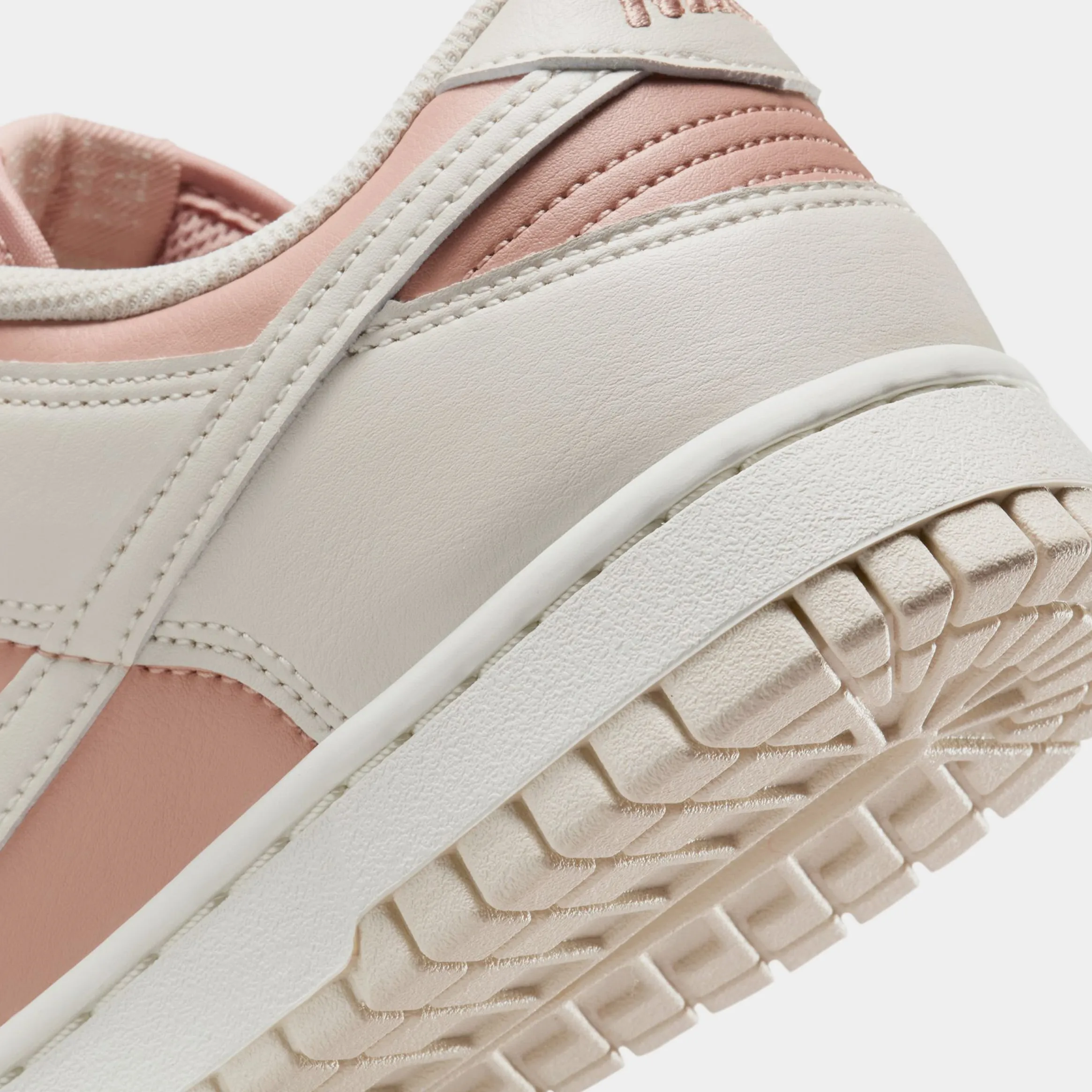 Dunk Low Womens Lifestyle Shoes (Particloe Pink/Light Orewood Brown) Dunk collection