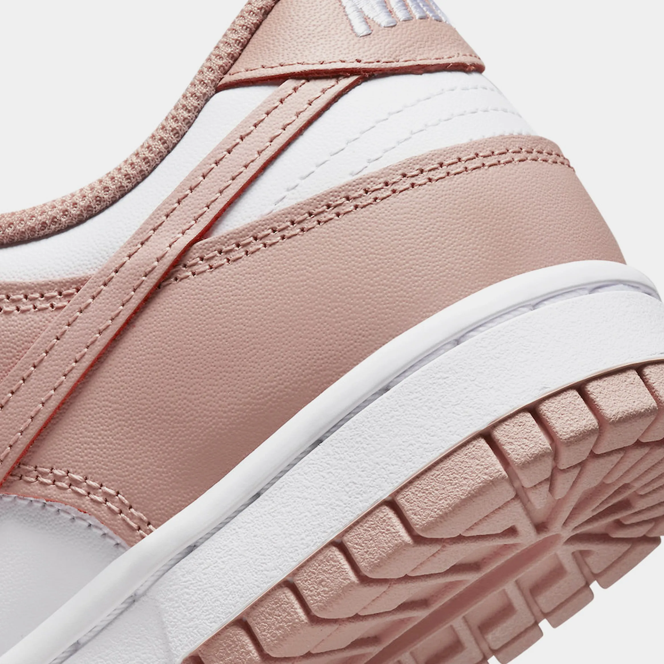 Dunk Low Womens Lifestyle Shoes (White/Rose Whisper) Dunk collection