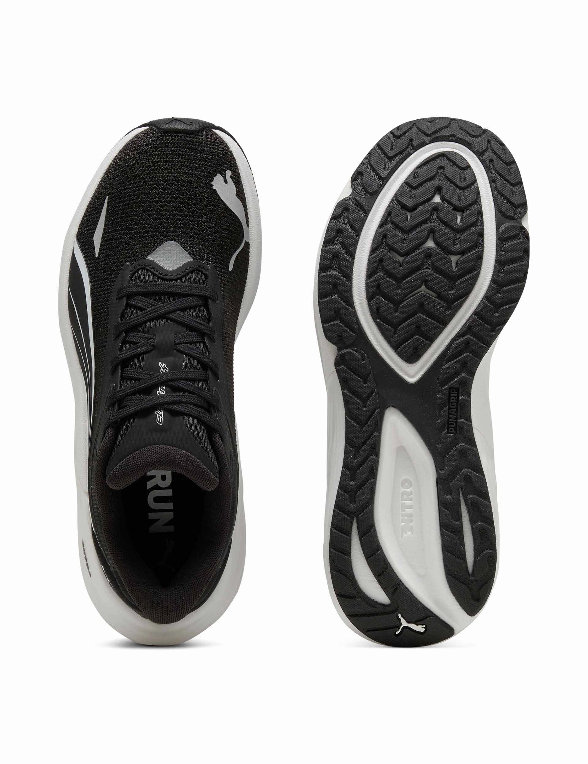 Electrify NITRO 4 Running Shoes - Black/White Puma women's stylish sport footwear