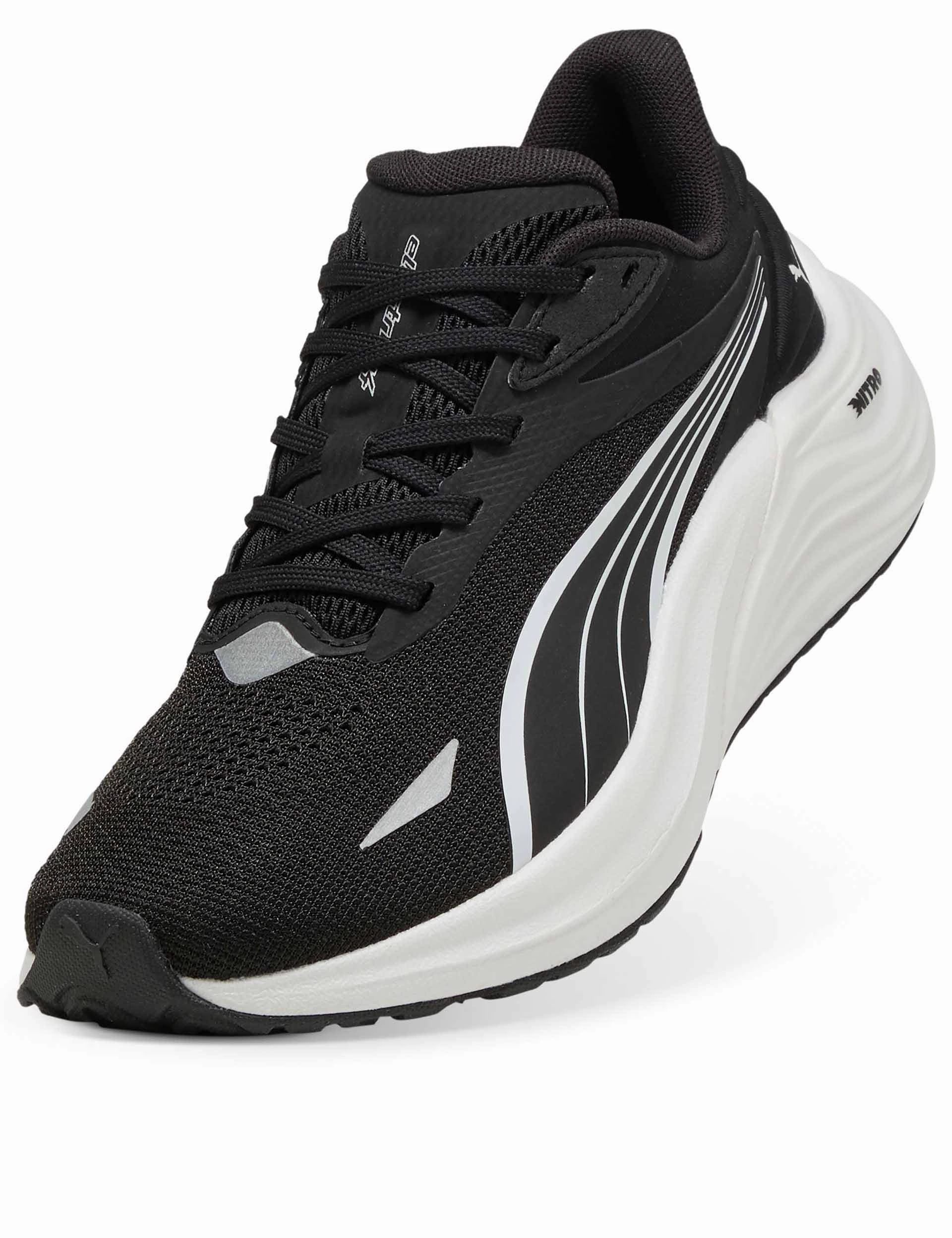 Electrify NITRO 4 Running Shoes - Black/White Puma women's stylish sport footwear