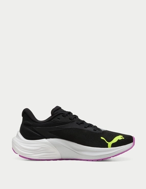 Electrify NITRO 4 Running Shoes - Black/Yellow Alert Puma womens athletic shoes with modern design