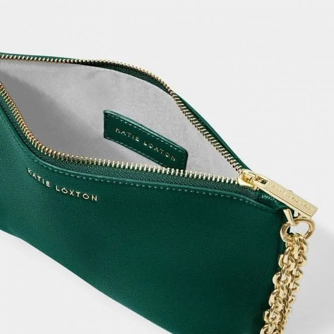 Emerald Green Astrid Chain Clutch KLB2980 Katie Loxton Jewelry And Accessories