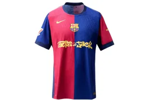 FC Barcelona x Travis Scott Limited Edition Match Home 2024/25 Jersey Blue/Scarlet nike air max 90 classic design running shoes