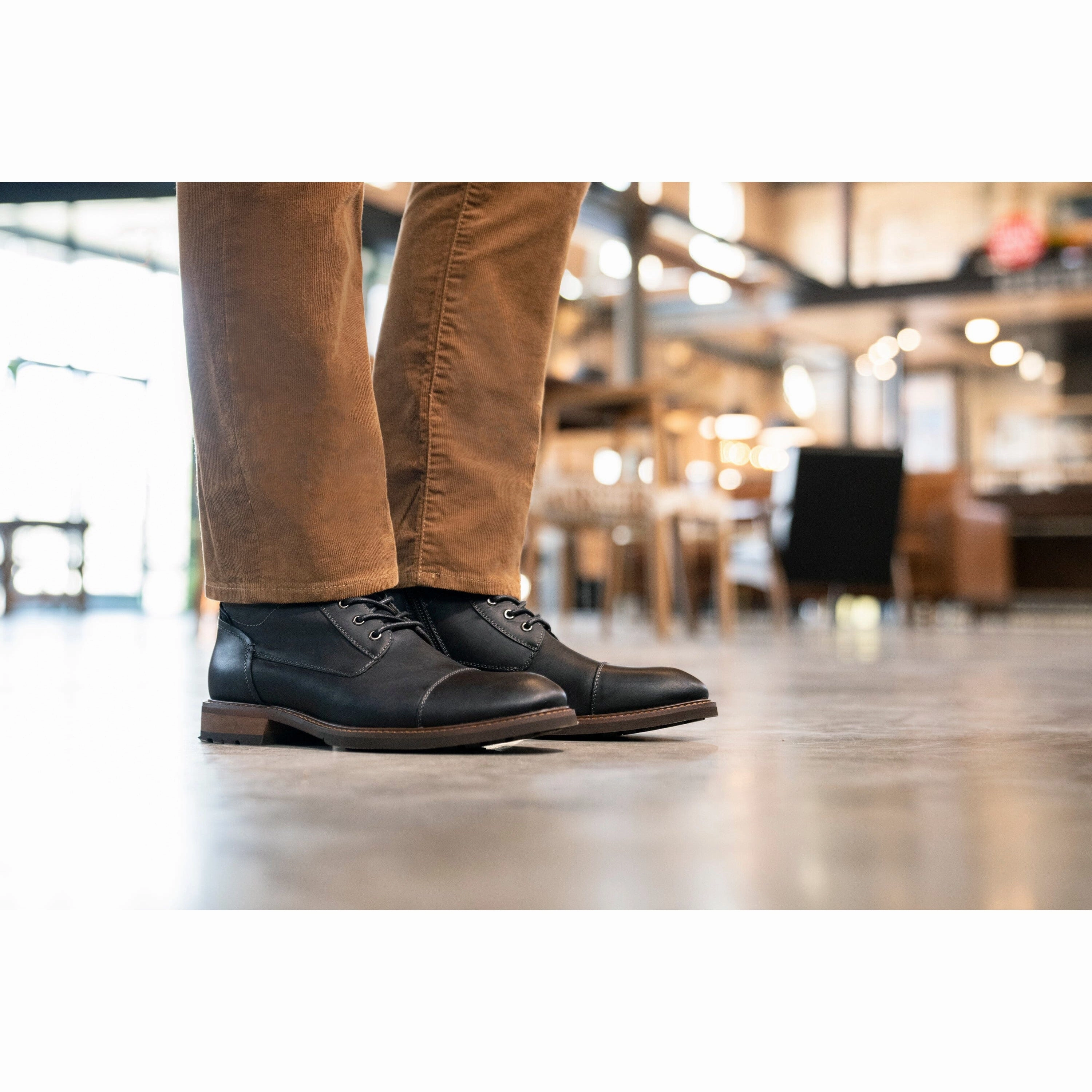 FLORSHEIM LODGE CAP TOE LACE BOOT Florsheim classic dress shoes
