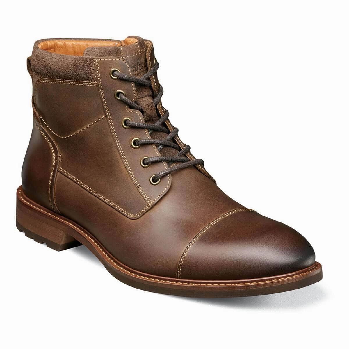 FLORSHEIM LODGE CAP TOE LACE BOOT Florsheim dress shoes for men with timeless design