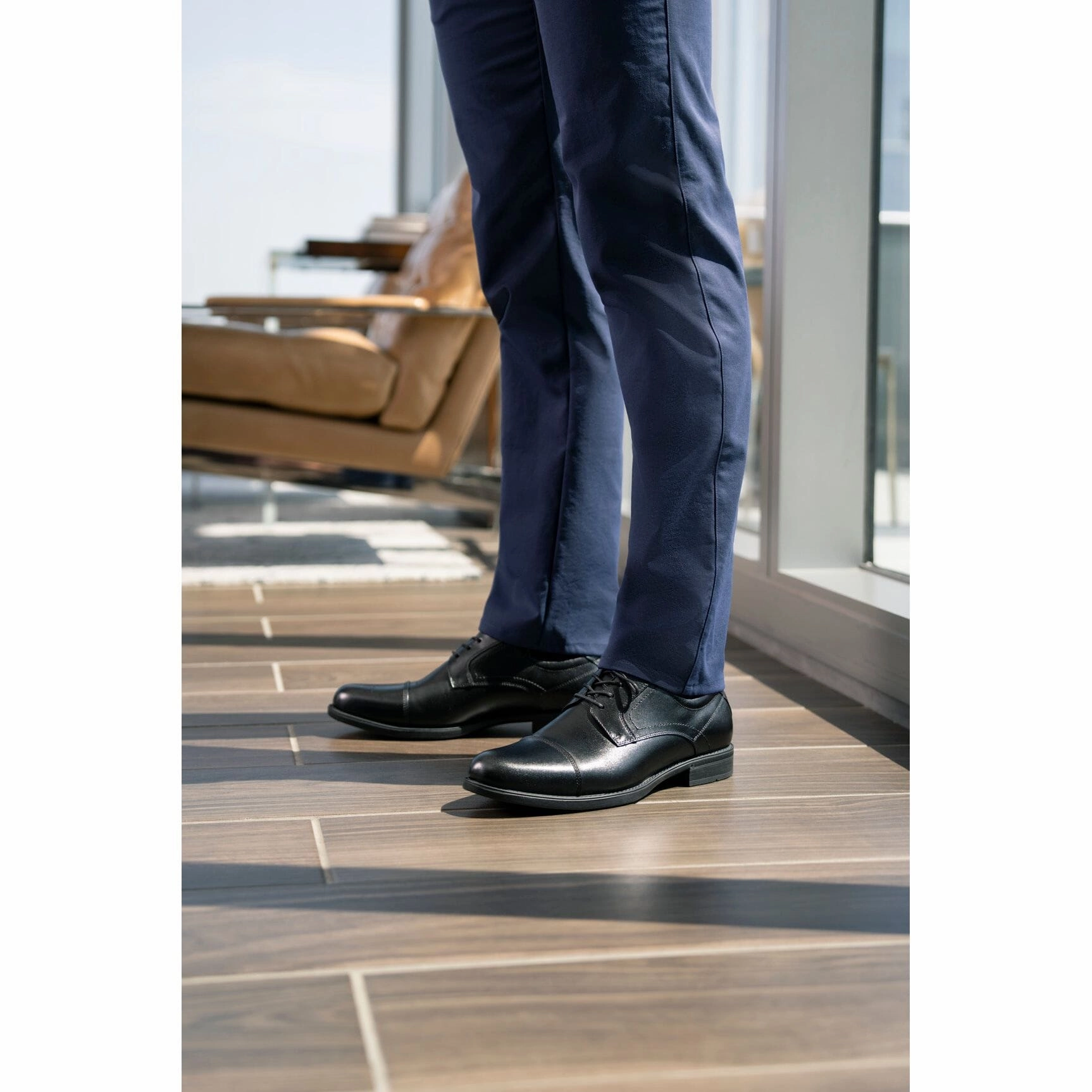 FLORSHEIM MIDTOWN CAP TOE OXFORD BLACK MEDIUM AND WIDE Florsheim classic dress shoes