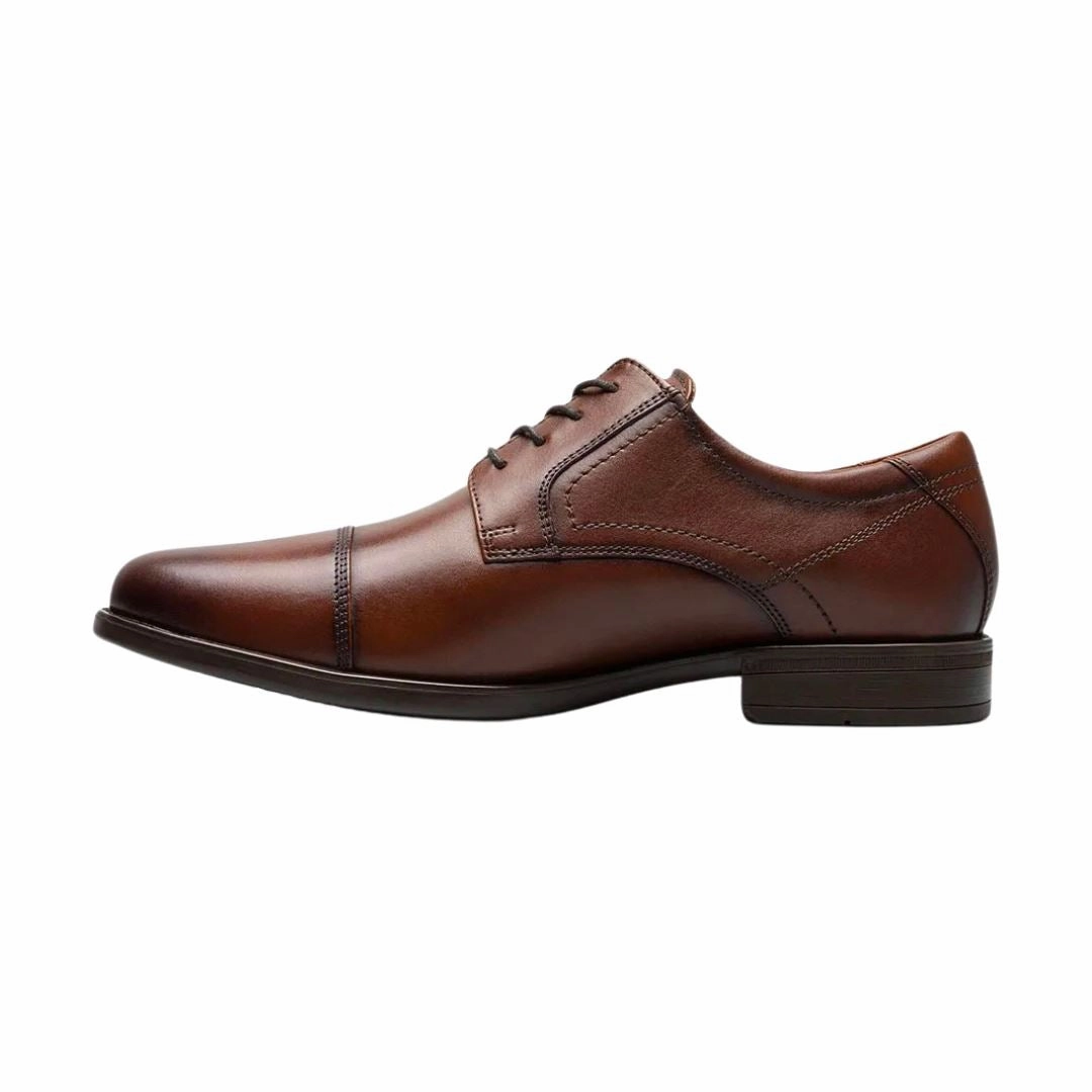 FLORSHEIM MIDTOWN CAP TOE OXFORD COGNAC MEDIUM AND WIDE Florsheim classic dress shoes