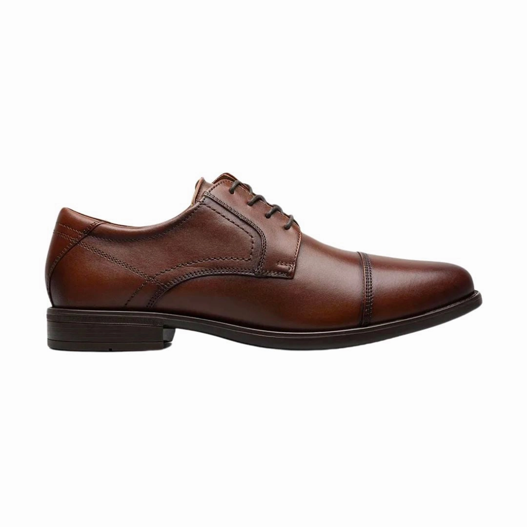 FLORSHEIM MIDTOWN CAP TOE OXFORD COGNAC MEDIUM AND WIDE Florsheim classic dress shoes