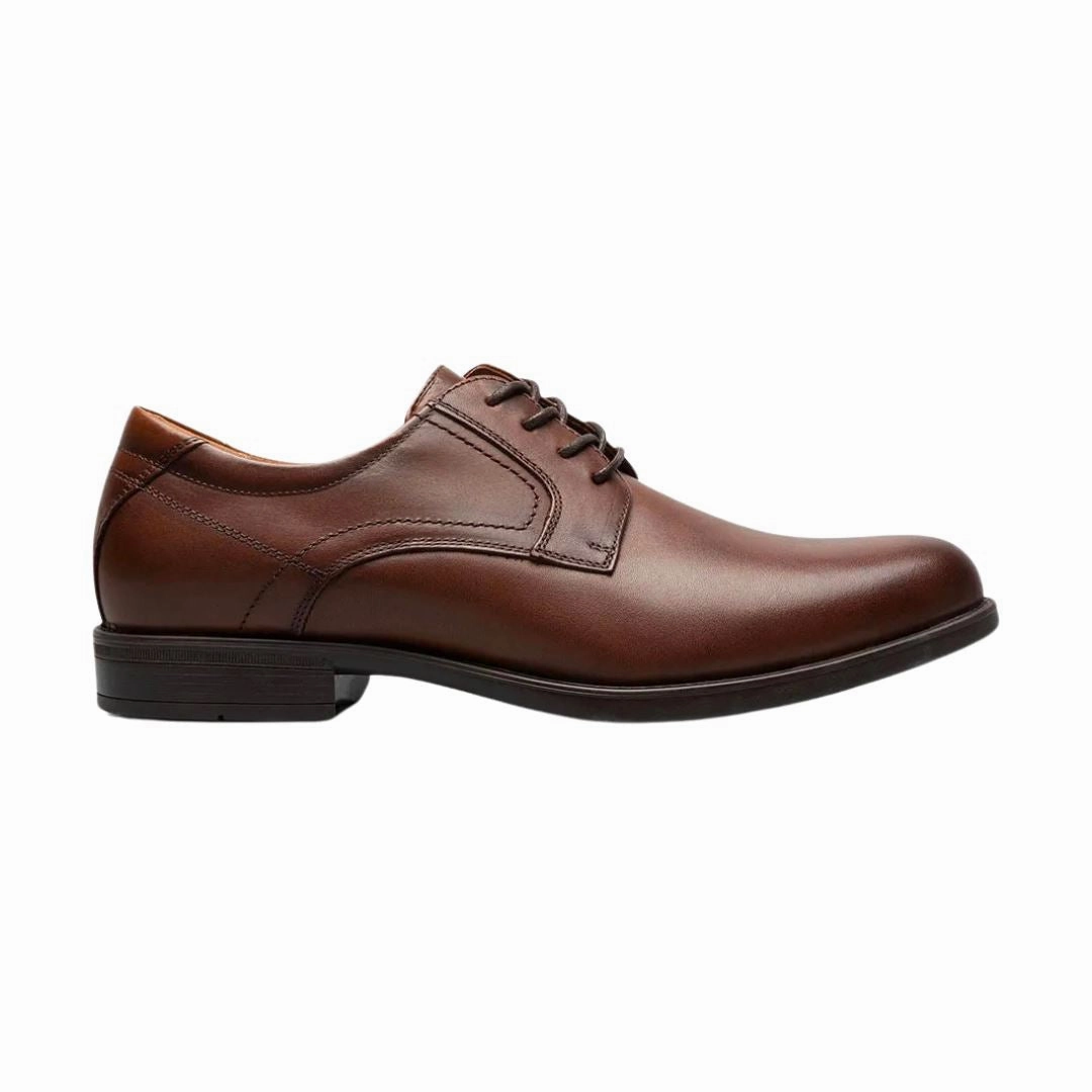 FLORSHEIM MIDTOWN PLAIN TOE OXFORD COGNAC MEDIUM AND WIDE Florsheim classic dress shoes