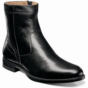 FLORSHEIM MIDTOWN PLAIN TOE ZIPPER BOOT MEDIUM AND WIDE Florsheim dress shoes for men with timeless design