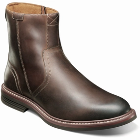 FLORSHEIM NORWALK PLAIN TOE SIDE ZIP BOOT MEDIUM AND WIDE Florsheim dress shoes for men with timeless design