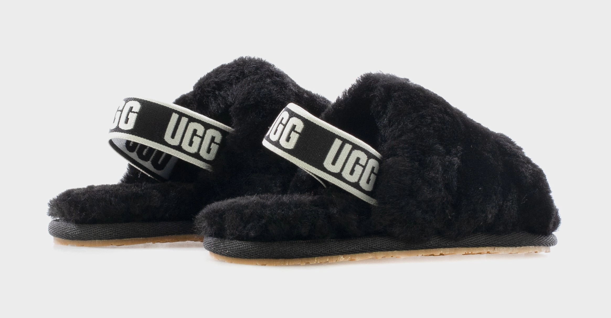 Fluff Yeah Toddler Slide Sandal (Black) Ugg Mini Boot Styles