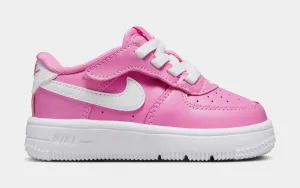 Force 1 Low EasyOn Infant Toddler Lifestyle Shoes (Pink/White) nike air force 1 timeless streetwear shoes