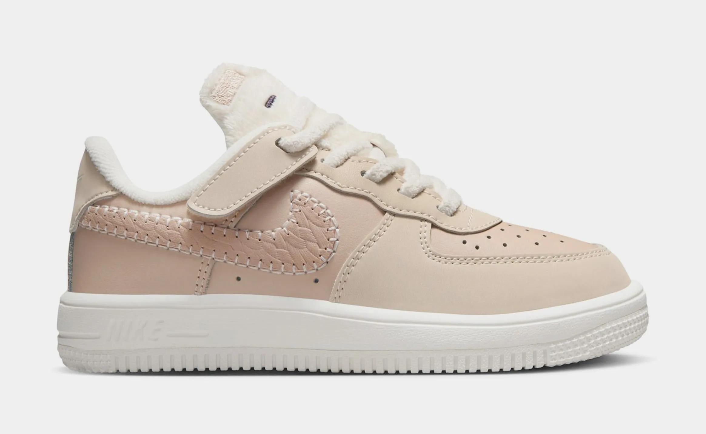 Force 1 Low SE EasyOn Preschool Lifestyle Shoes (Sanddrift/Sail/Dark Raisin/Pale Ivory) nike air force 1 timeless streetwear shoes