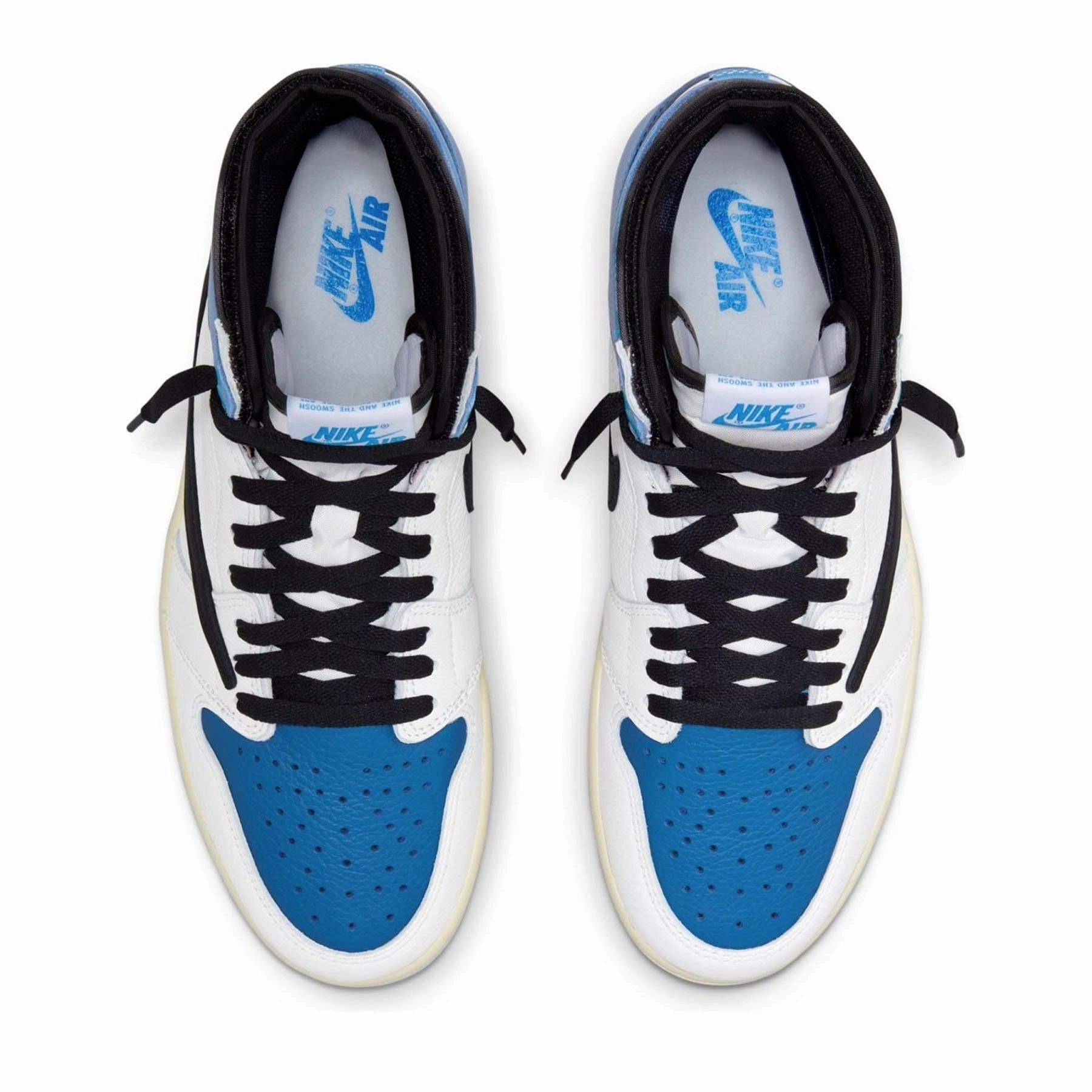Fragment Design x Travis Scott x Air Jordan 1 Retro High Air Jordan 1 vintage style sneakers