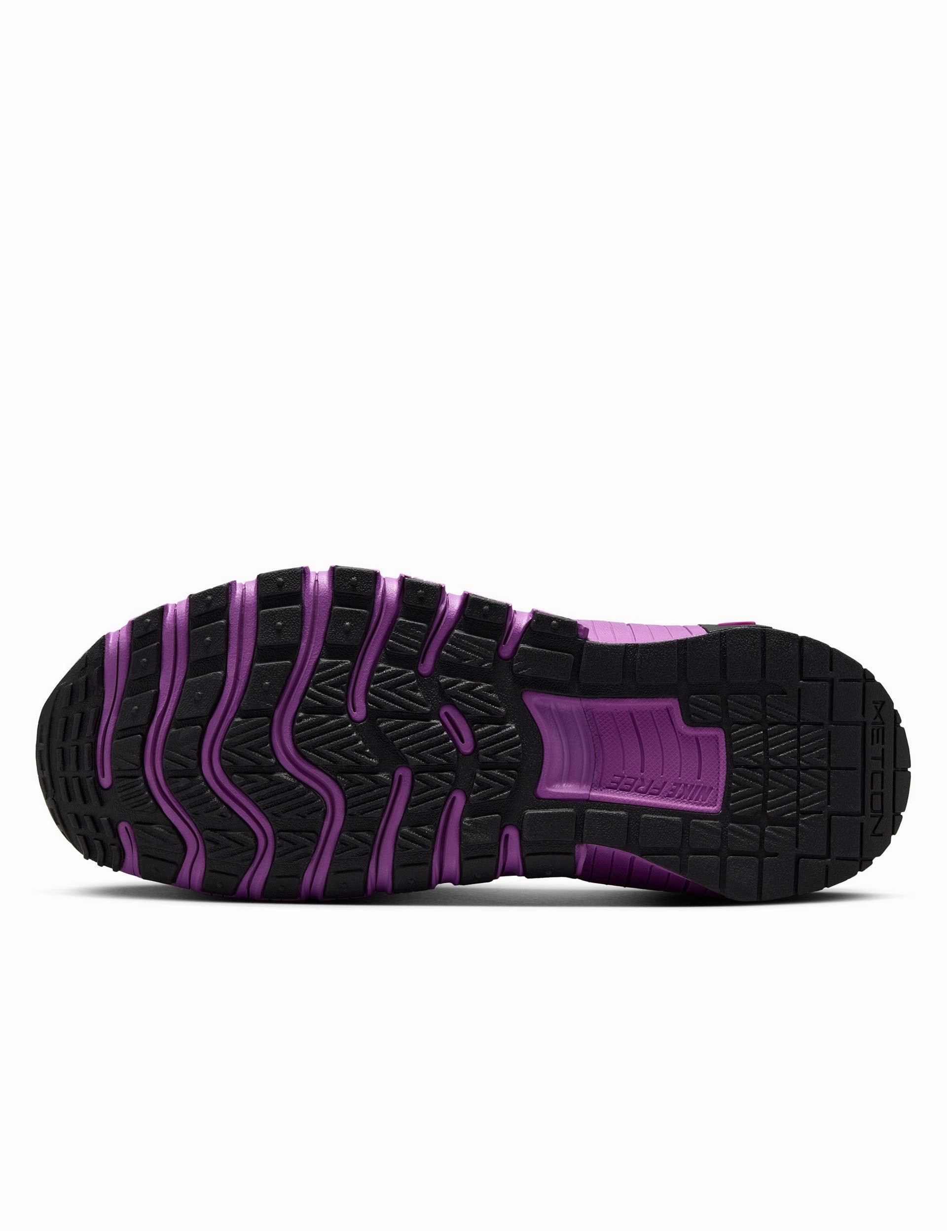 Free Metcon 6 Shoes - Black/Vivid Purple Nike women's stylish athletic footwear