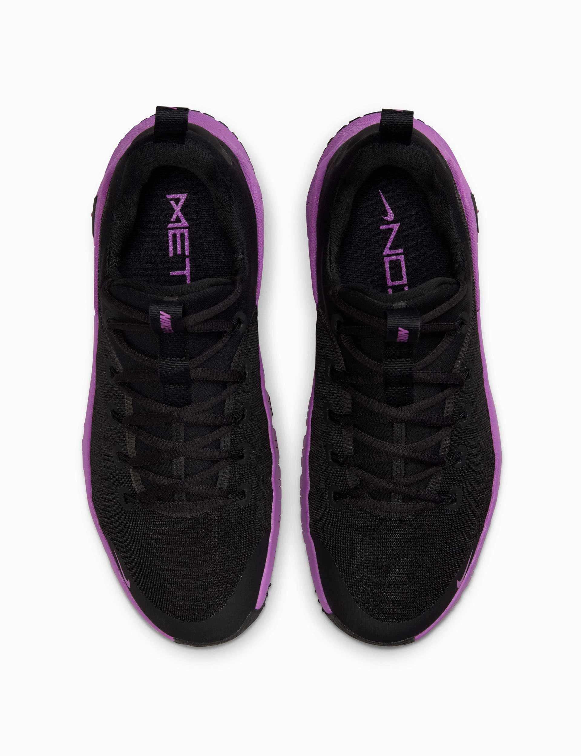 Free Metcon 6 Shoes - Black/Vivid Purple Nike women's stylish athletic footwear