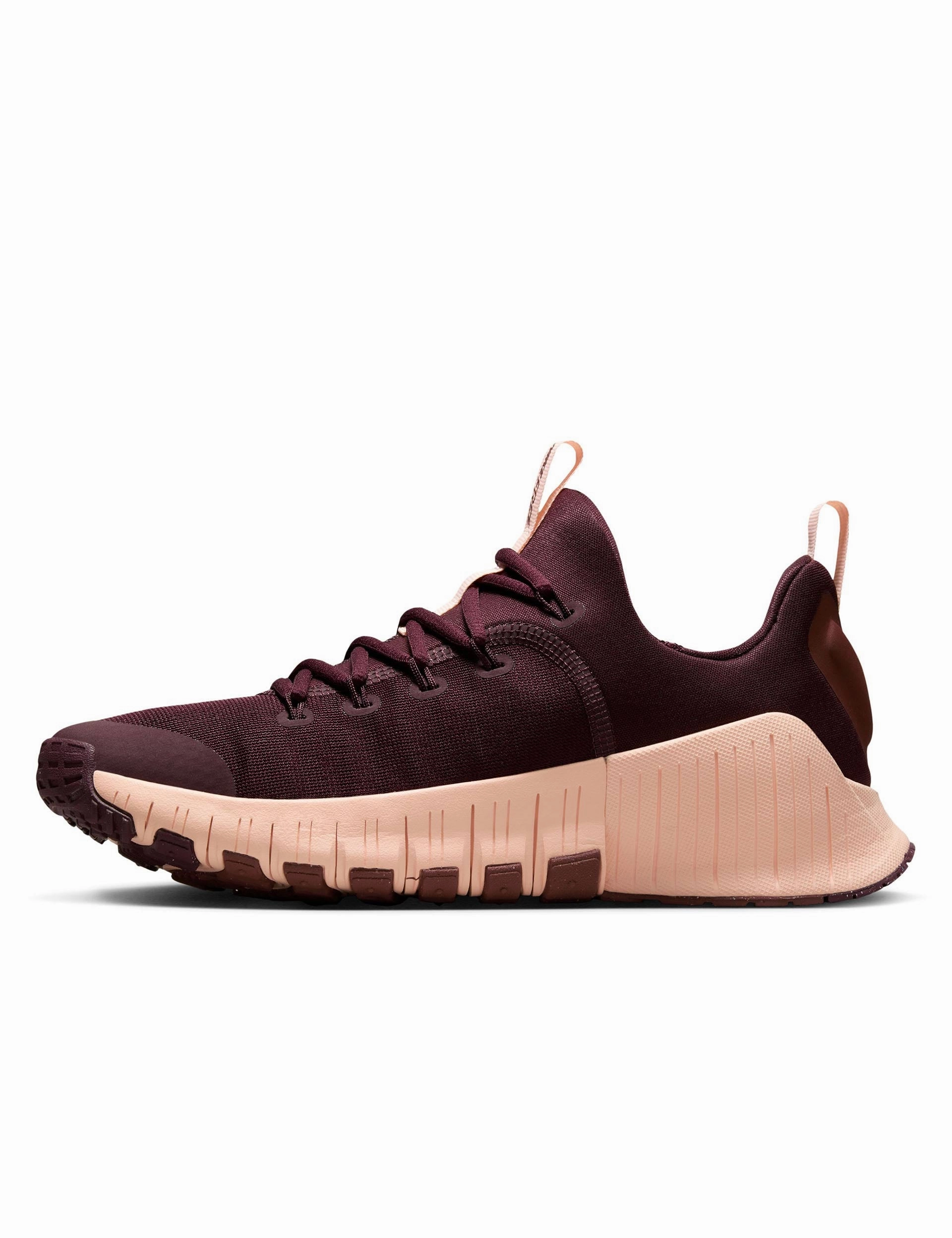 Free Metcon 6 Shoes - Burgundy Crush/Crimson Tint/Dark Pony Nike women's stylish athletic footwear