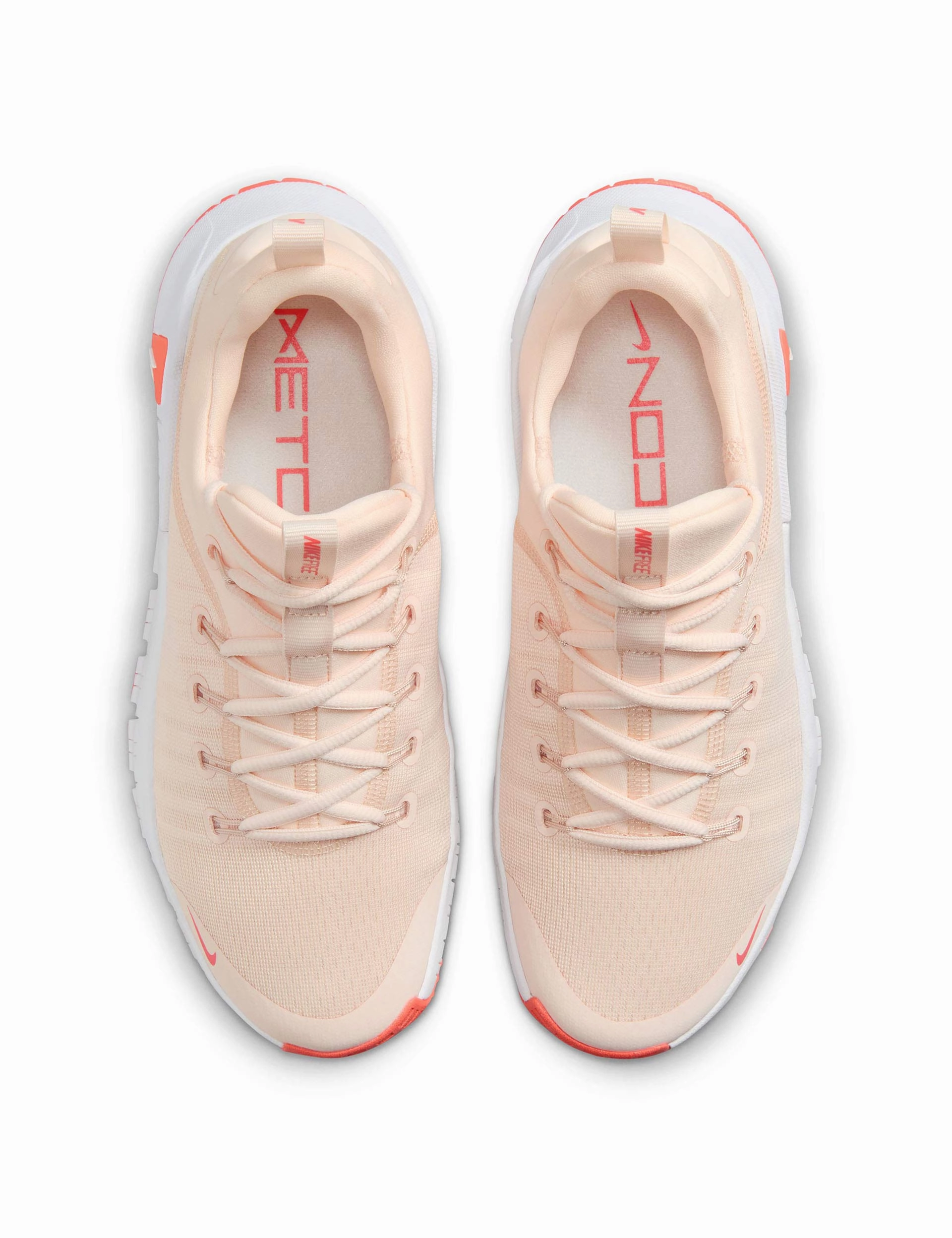 Free Metcon 6 Shoes - Guava Ice/White/Light Wild Mango Nike women's stylish athletic footwear