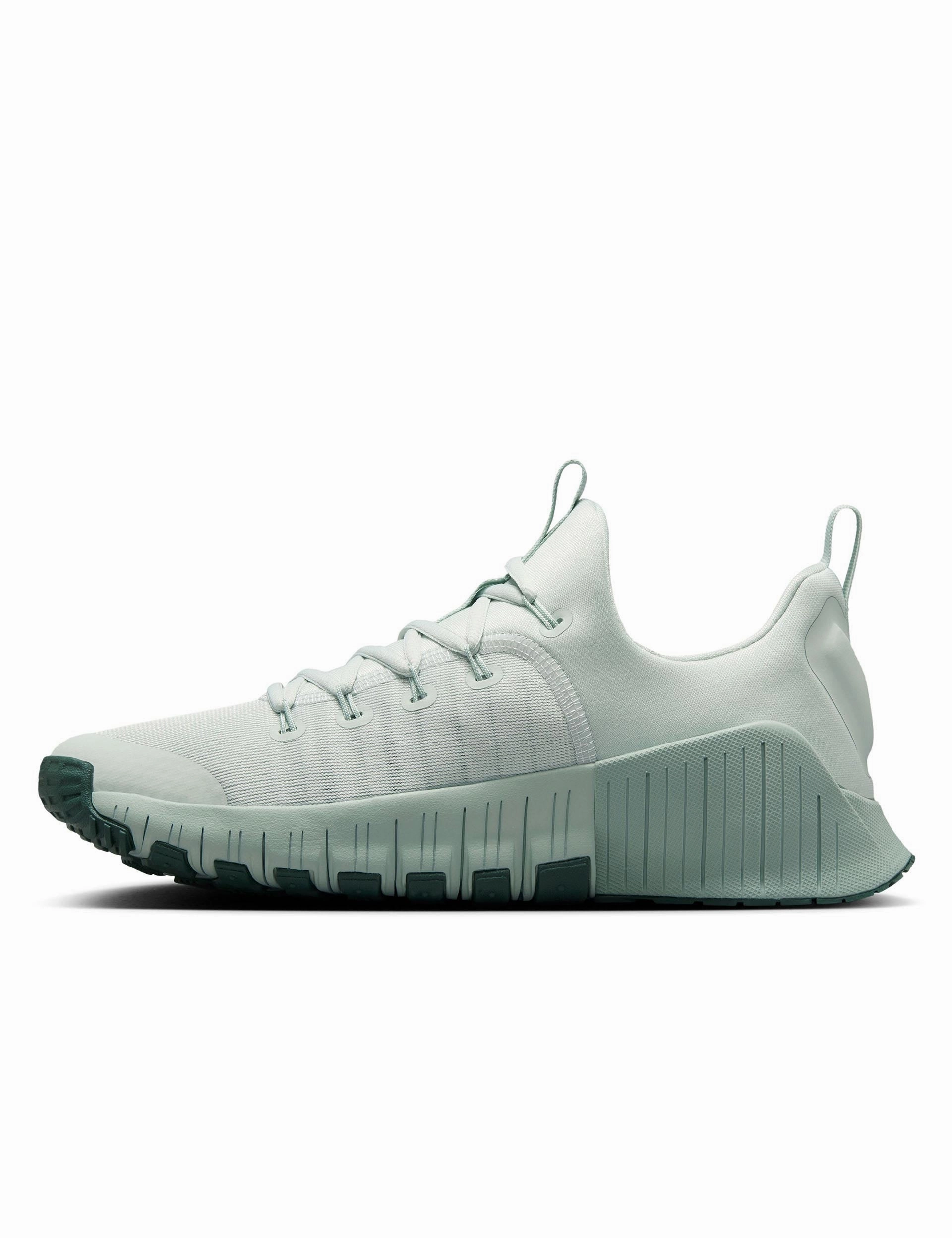 Free Metcon 6 Shoes - Light Silver/Vintage Green/Jade Horizon Nike women's stylish athletic footwear