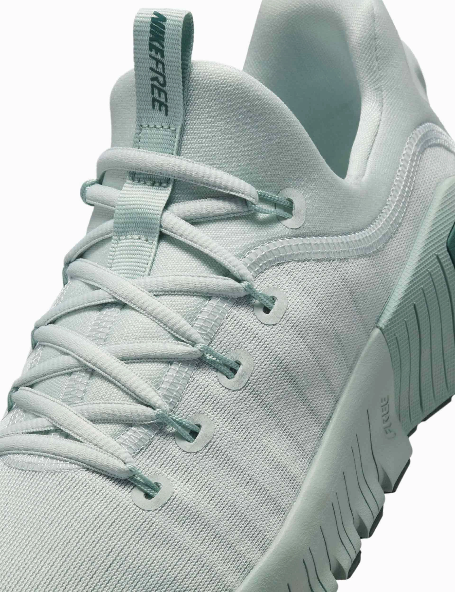 Free Metcon 6 Shoes - Light Silver/Vintage Green/Jade Horizon Nike women's stylish athletic footwear