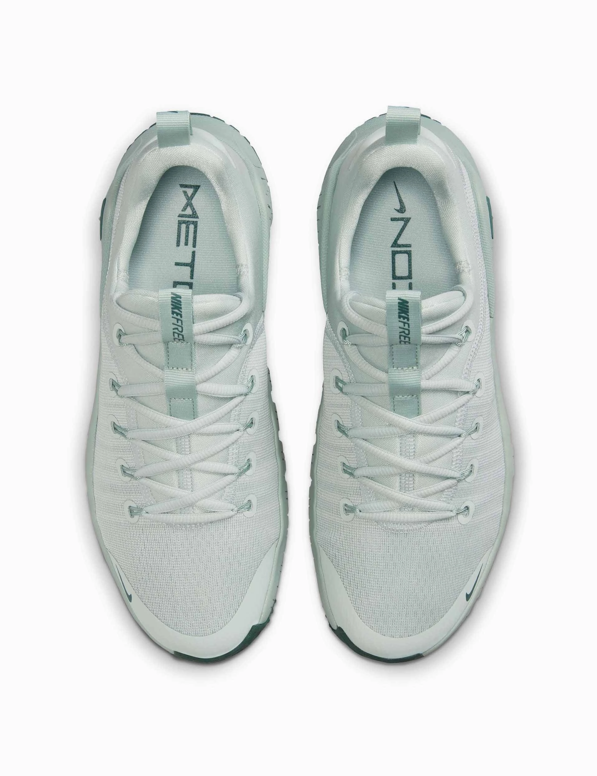 Free Metcon 6 Shoes - Light Silver/Vintage Green/Jade Horizon Nike women's stylish athletic footwear
