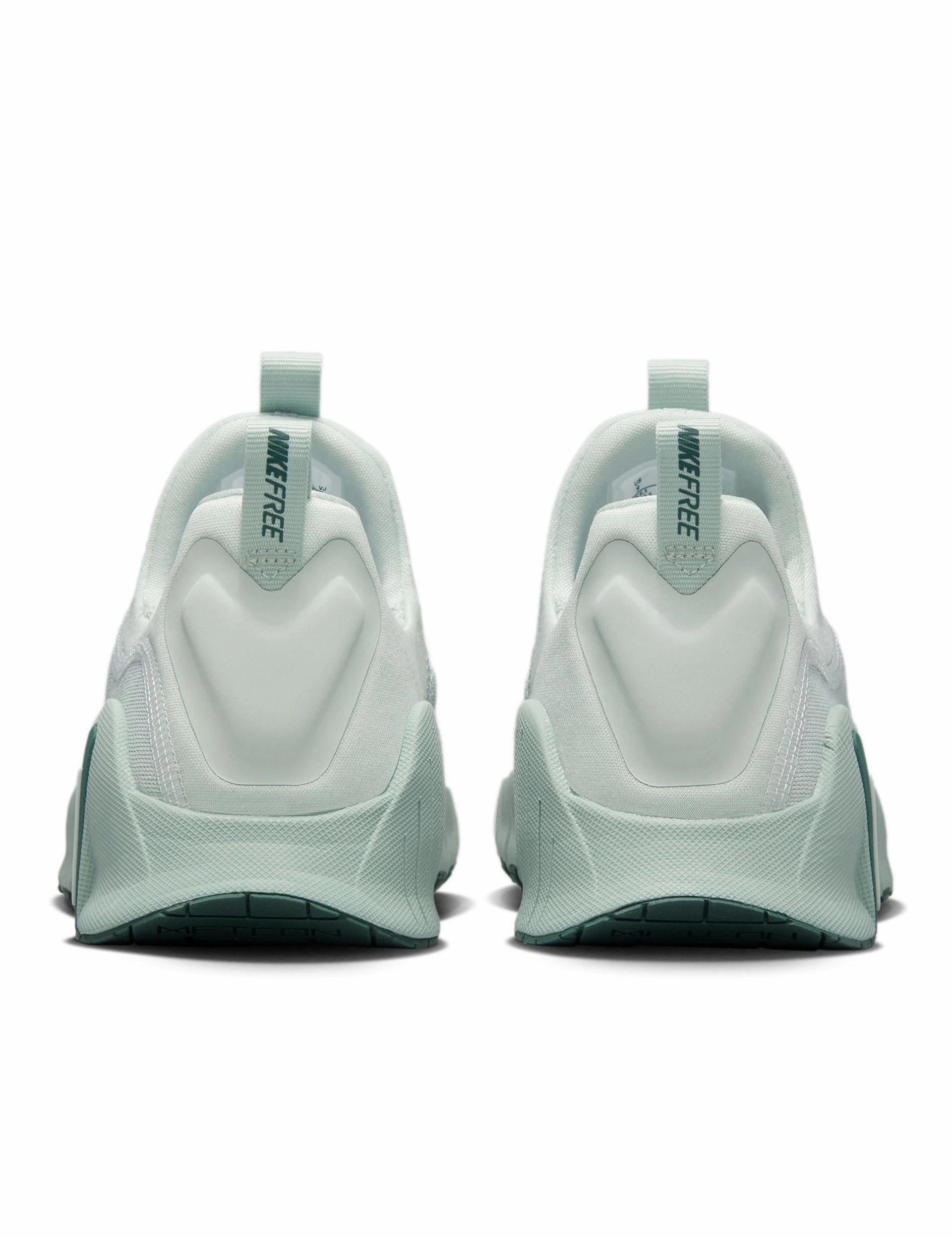 Free Metcon 6 Shoes - Light Silver/Vintage Green/Jade Horizon Nike women's stylish athletic footwear