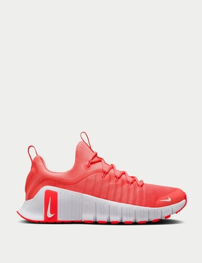 Free Metcon 6 Shoes - Magic Ember/Bright Crimson/White Nike womens shoes with sleek design