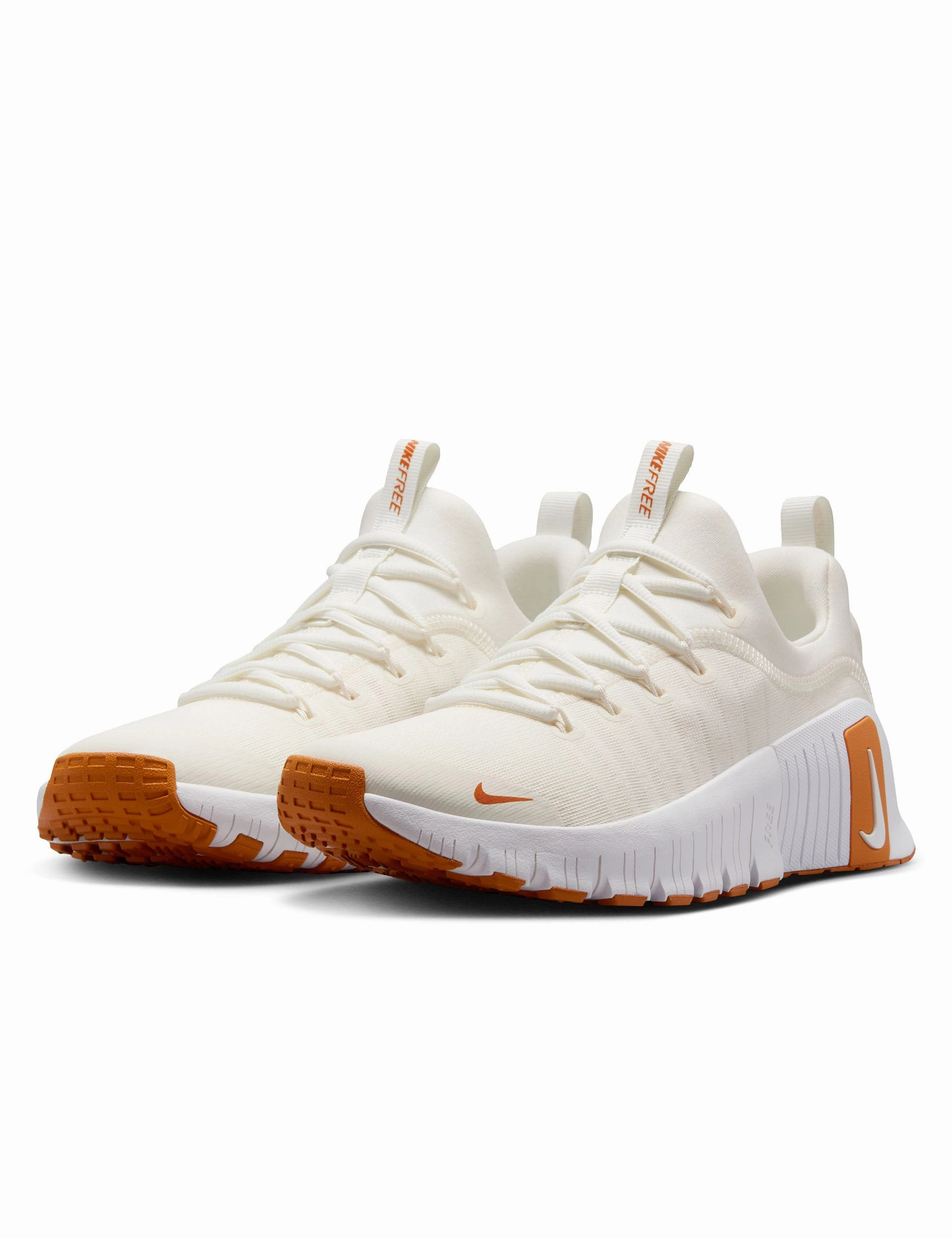 Free Metcon 6 Shoes - Sail/Monarch/White Nike women's stylish athletic footwear