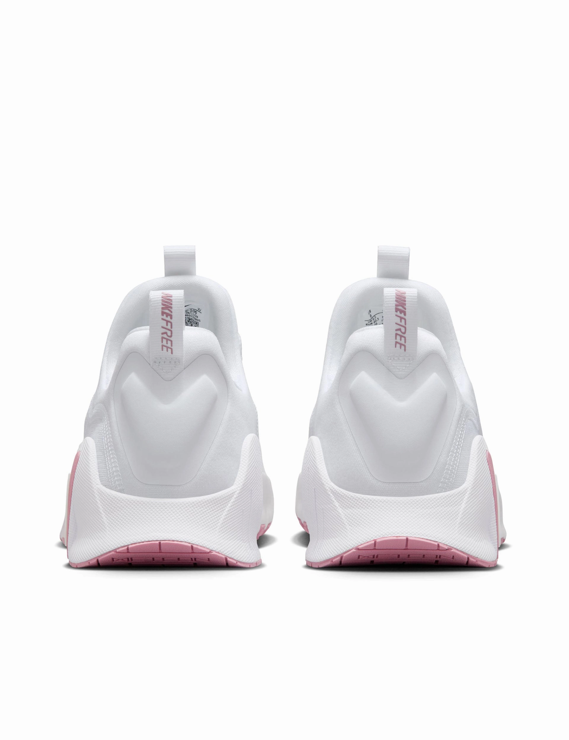 Free Metcon 6 Shoes - White/Elemental Pink Nike women's stylish athletic footwear