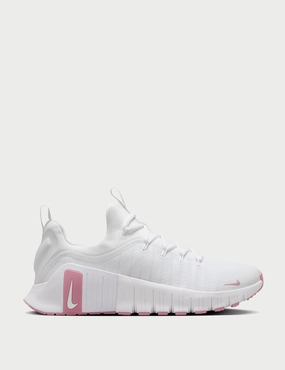 Free Metcon 6 Shoes - White/Elemental Pink Nike womens shoes with sleek design